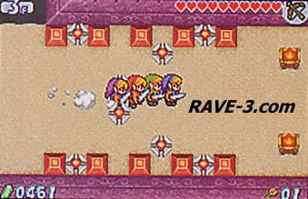 Screenshot of Zelda game for Game Boy Advanced
