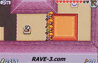 Screenshot of Zelda game for Game Boy Advanced